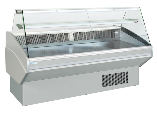 COMPTOIR D'EXPOSITION - VITRAGE DROIT - PROF 1054 MM - FROID STATIQUE