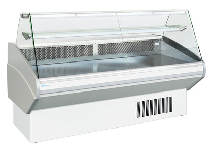 COMPTOIR D'EXPOSITION - VITRAGE DROIT - PROF 1054 MM - FROID STATIQUE