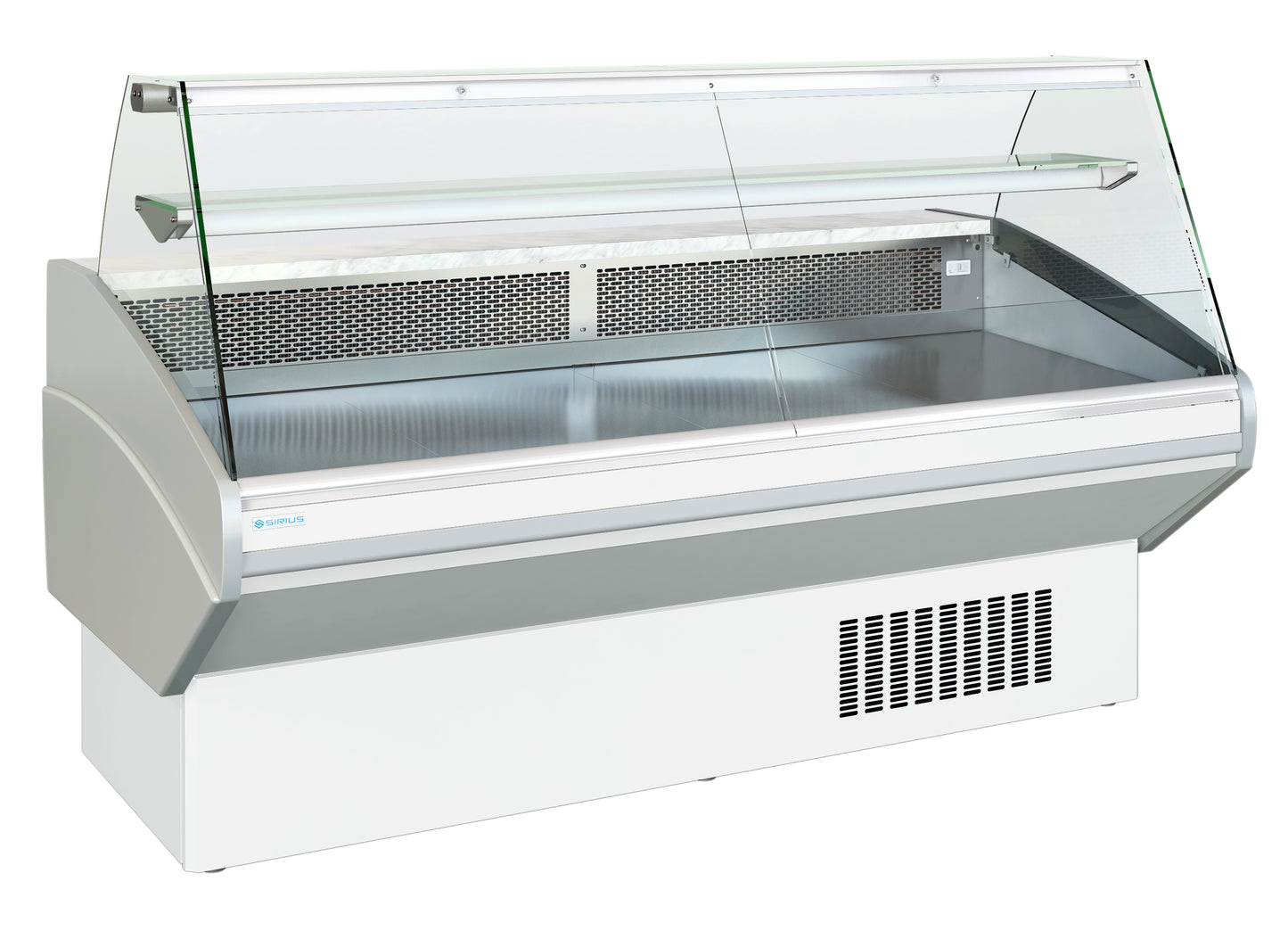 COMPTOIR D'EXPOSITION - VITRAGE DROIT - PROF 1054 MM - FROID VENTILÉ