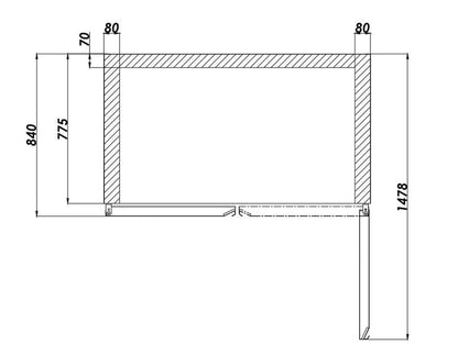 ARMOIRE RÉFRIGÉRÉE EMBOUTIE GN 2/1 - NÉGATIVE - 2 PORTES
