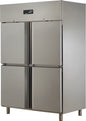 ARMOIRE RÉFRIGÉRÉE EMBOUTIE GN 2/1 - NÉGATIVE - 4 DEMI-PORTES PLEINES