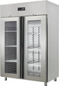 ARMOIRE RÉFRIGÉRÉE EMBOUTIE GN 2/1 - POSITIVE - 2 PORTES VITRÉES