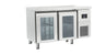 TABLE RÉFRIGÉRÉE POSITIVE GN 1/1 - PROF 700 - 2 PORTES VITRÉES