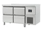 TABLE RÉFRIGÉRÉE NÉGATIVE GN 1/1 - PROF 700 - SANS DOSSERET - 4 TIROIRS