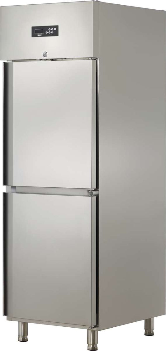 ARMOIRE RÉFRIGÉRÉE EMBOUTIE GN 2/1 - NÉGATIVE - 2 DEMI-PORTES PLEINES