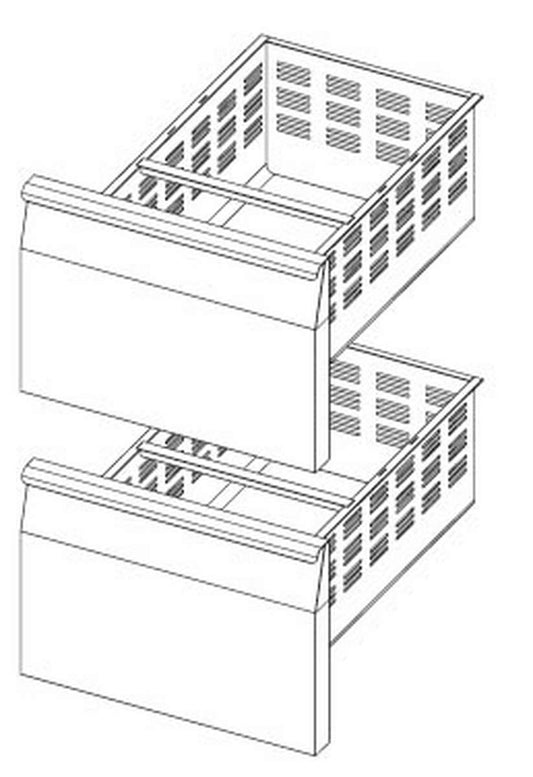 KIT TIROIRS - 2 X GN 1/2