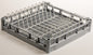 Panier carré pour 9 assiettes ø 240 mm - Fond plat - Polypropylène - 780074