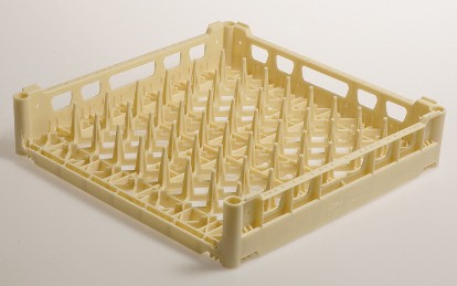 Panier carré pour plateaux - Fond plat - Polypropylène - 780106