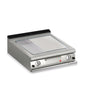 Plancha gaz - Plaque AISI 430 1/3 rainurée - Largeur 800 mm - Gamme QUEEN 900 - 90QSFTG823 - Baron