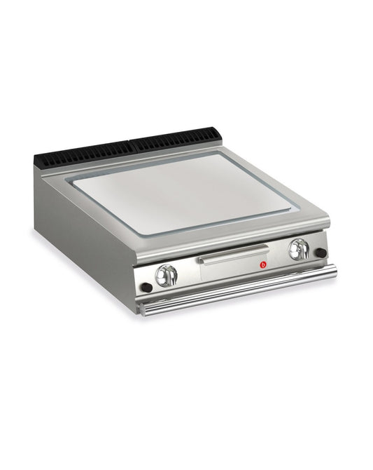Plancha gaz - Plaque chrome dur lisse - Largeur 800 mm - Gamme QUEEN 900 - 90QSFTTG805 - Baron