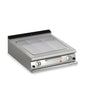 Plancha gaz - Plaque chrome dur rainurée - Largeur 800 mm - Gamme QUEEN 900 - 90QSFTTG815 - Baron