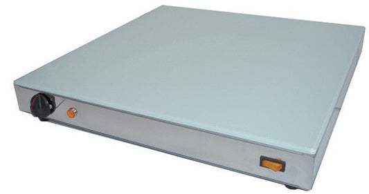 Plaque chauffante en verre blanc - 1000 x 1000 - VR1000