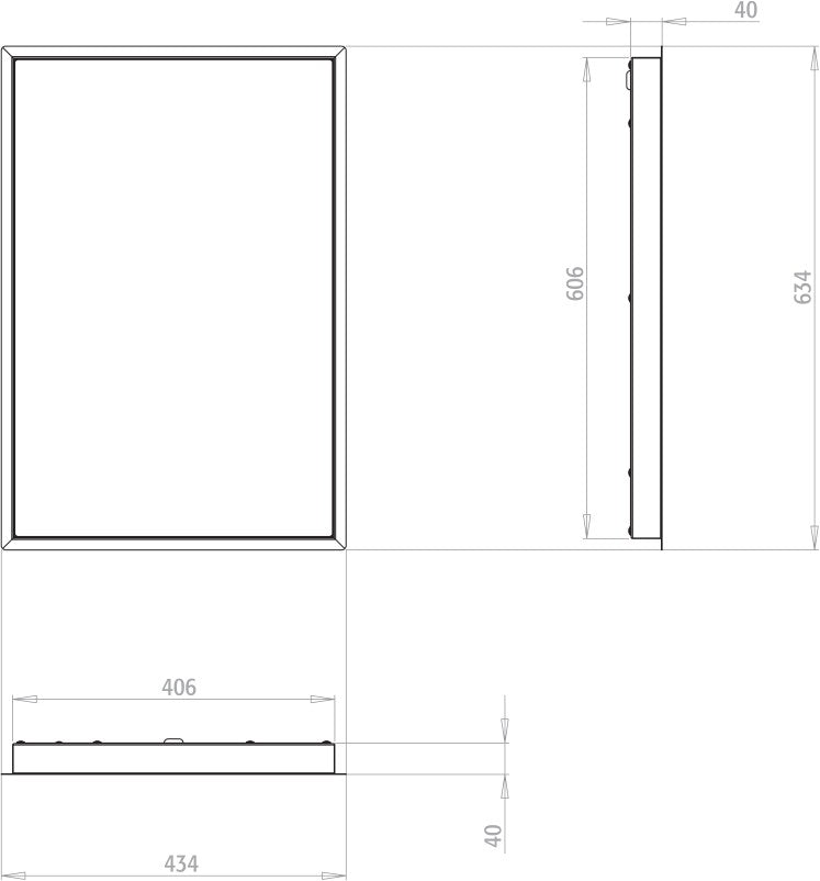 Plaque chauffante vitrocéramique - 600 x 400 - Encastrable - 230 V - 30002