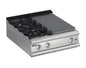 Plaque de cuisson - Top 2 feux vifs + 1/2 Plaque coup de feu - Gamme Queen 900 - Baron - 90QTPMG803SX