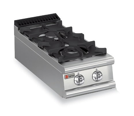 Plaque de cuisson - Top 2 feux vifs gaz - Gamme Queen 900 - Baron - 90QPCG403