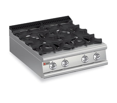 Plaque de cuisson - Top 4 feux vifs gaz - Gamme Queen 900 - 90QPCG803