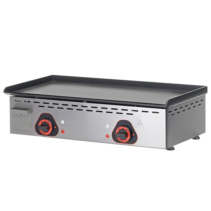 Plaque inf. lisse à snacker acier - Électrique - Série ECO - L 770 mm - ECOE75