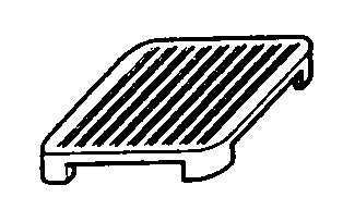 Plaque rainurée 1 feu - 90PRR