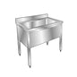 Plonge pâtissière inox - 1 bac - Profondeur 700 mm - Longueur 1200 mm - Sans étagère - PGGN12T