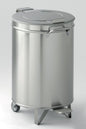 Poubelle mobile en inox pour sacs 50 L - POUBRL