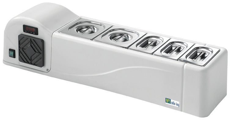 SALADETTE RÉFRIGÉRÉE À POSER - 4 BACS GN 1/6 PROF 100 MM- NANO