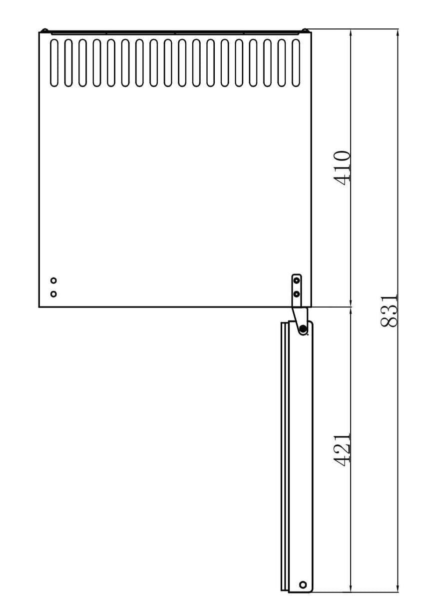MINI-BAR D'HÔTEL - 1 PORTE VITRÉE - 42 L