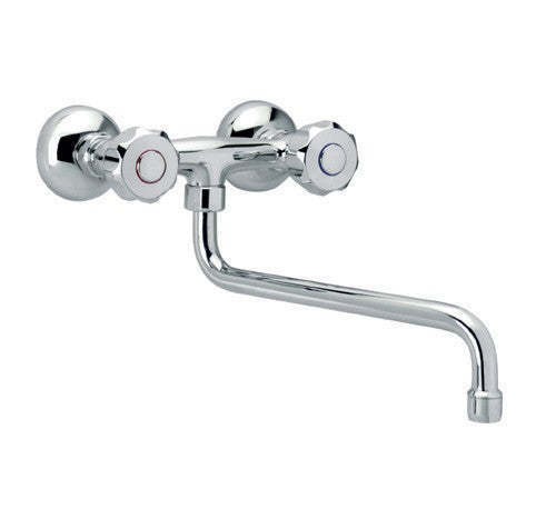 Robinet mural - Mélangeur 2 trous - Nosem