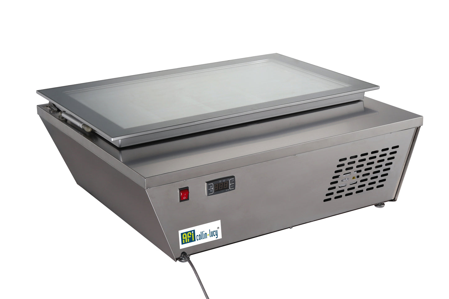 Présentoir à poser négatif 77 L pour crèmes glacées hauteur 305 mm