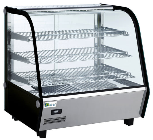 Vitrine chaude à poser service arrière vitre bombée 120 L