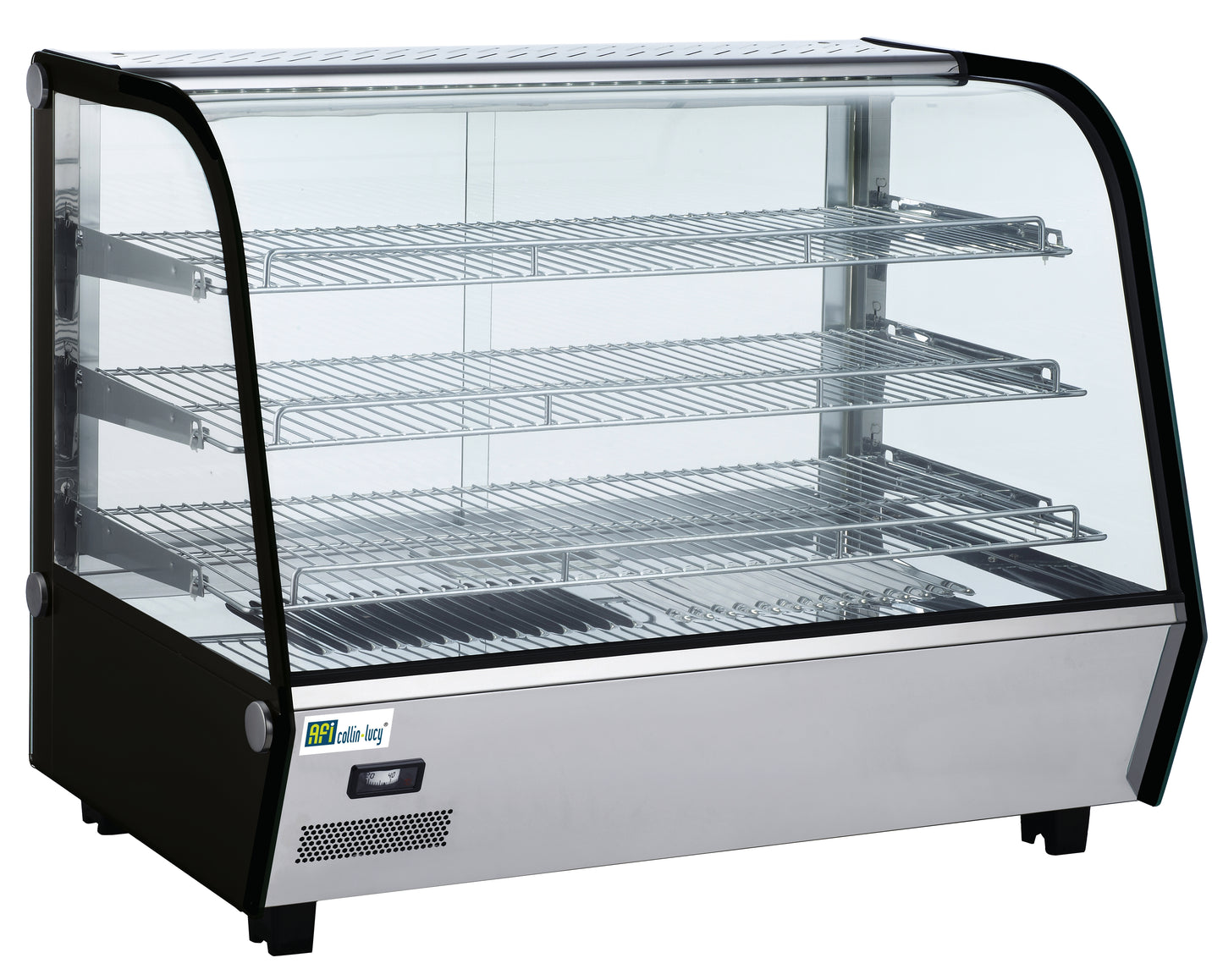 Vitrine chaude à poser service arrière vitre bombée 160 L