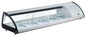 Vitrine à poser portes coulissantes Hauteur 330 mm pour 5 bacs GN 1/2