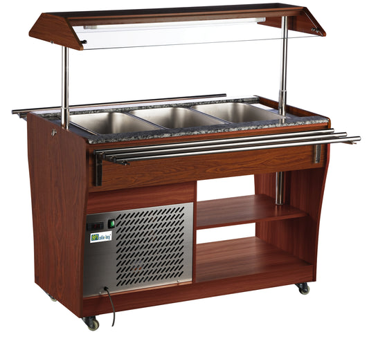 Buffet réfrigéré 3 bacs GN 1/1