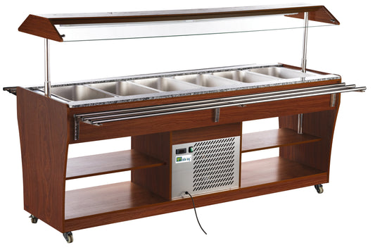 Buffet réfrigéré 6 bacs GN 1/1