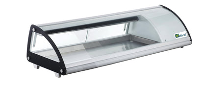 Vitrine à poser portes coulissantes Hauteur 330 mm pour 4 bacs GN 1/3