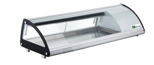 Vitrine à poser portes coulissantes Hauteur 330 mm pour 4 bacs GN 1/3