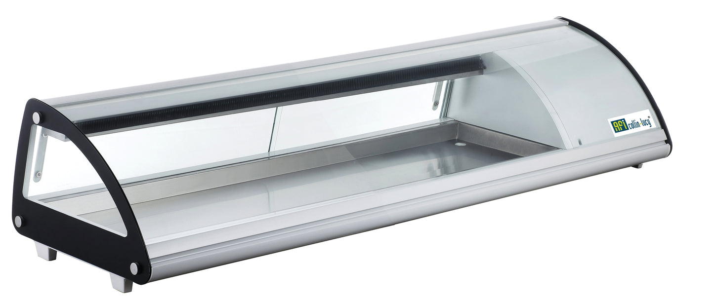 Vitrine à poser portes coulissantes Hauteur 330 mm pour 6 bacs GN 1/3