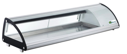 Vitrine à poser portes coulissantes Hauteur 330 mm pour 6 bacs GN 1/3