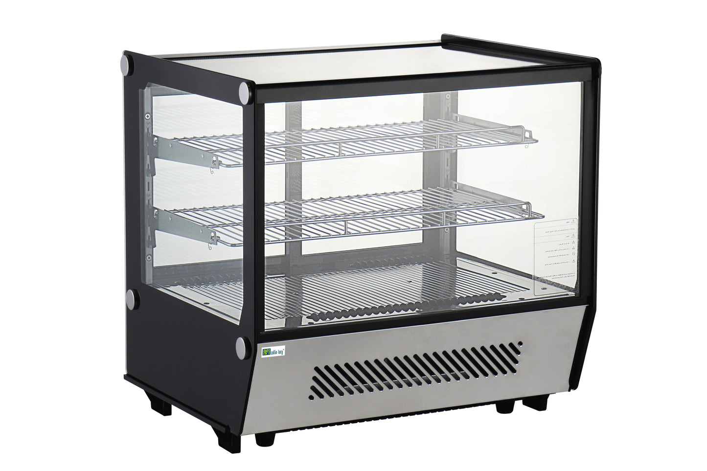 Vitrine réfrigérée à poser service arrière avec double vitrage 4 portes coulissantes droites 120 L