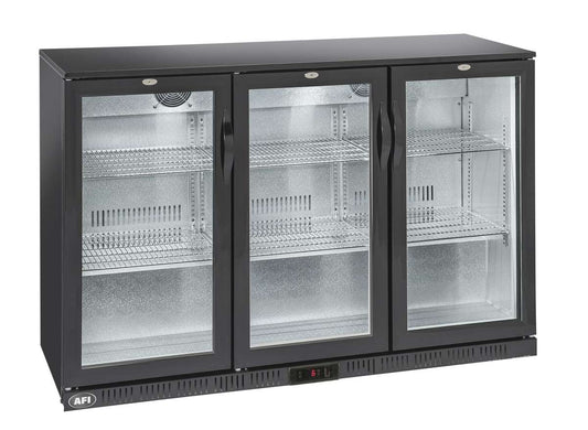Arrière-bar réfrigéré 3 portes vitrées battantes