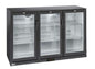 Arrière-bar réfrigéré 3 portes vitrées battantes
