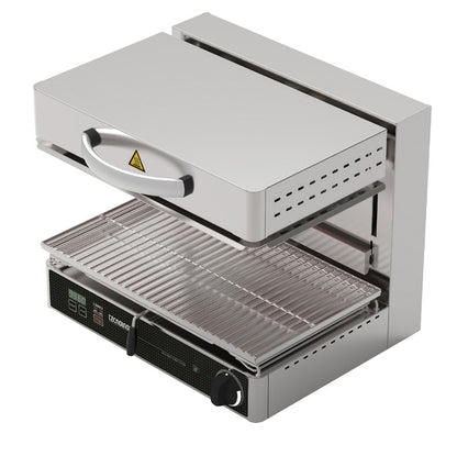 Salamandre électrique avec plaque vitrocéramique - TECNOINOX - QSE600CB