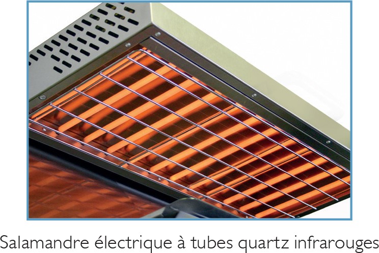 Salamandre électrique - Plafond fixe - 400 V - Tubes quartz infrarouge - 24084R