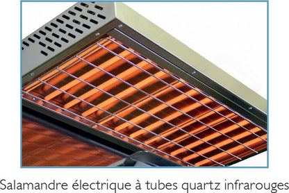 Salamandre électrique - Plafond fixe - 400 V - Tubes quartz infrarouge - 24084R