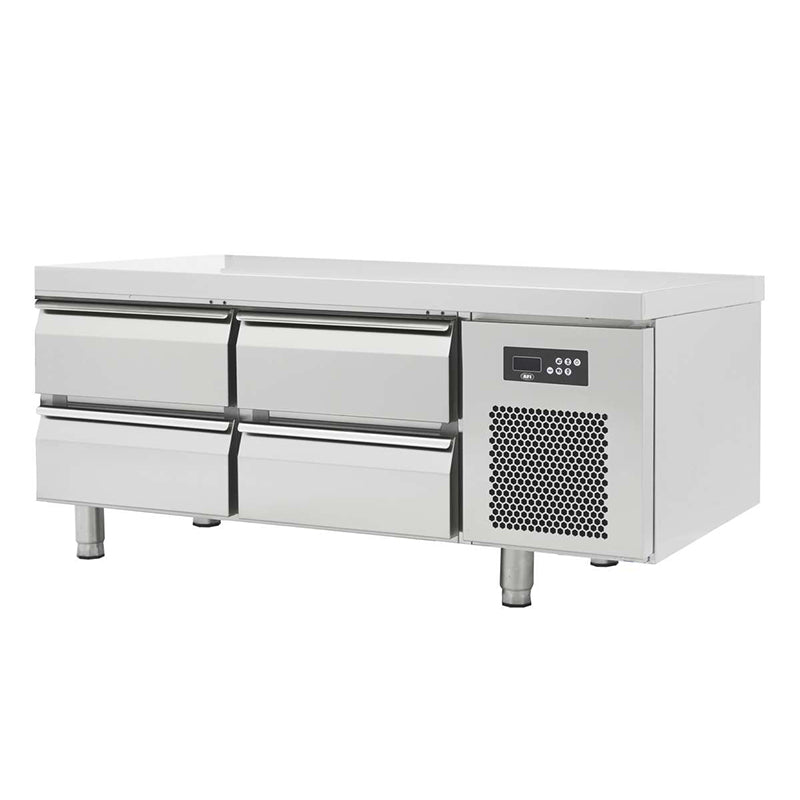 SOUBASSEMENT RÉFRIGÉRÉ POSITIF - 4 TIROIRS - PROF 700 MM