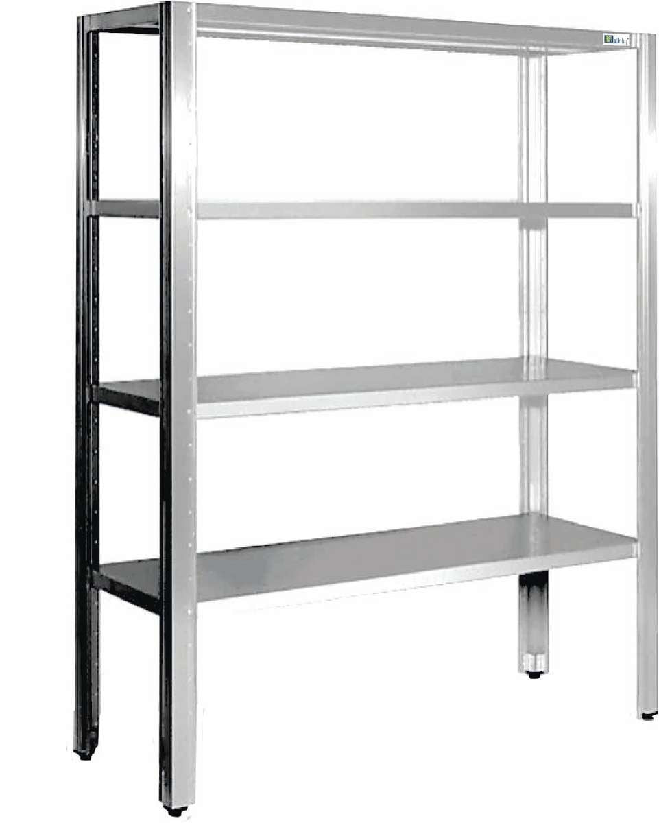 ÉTAGÈRE À POSER AU SOL - 4 NIVEAUX - PROF. 500 MM - LONG. 1400 MM