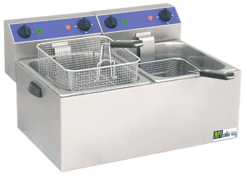 FRITEUSE DE TABLE ÉLECTRIQUE SANS VIDANGE - 2 X 8 L