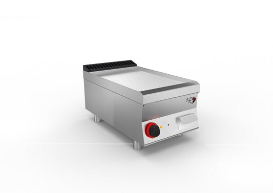 SOFRACHEF - Top plancha électrique - L 400 mm - AISI 430 rainurée - 7STP4ARE