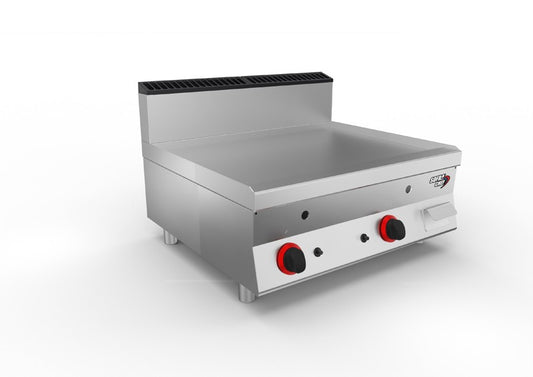 SOFRACHEF - Top plancha gaz - L 800 mm - AISI 430 lisse  - 7STP8ALG