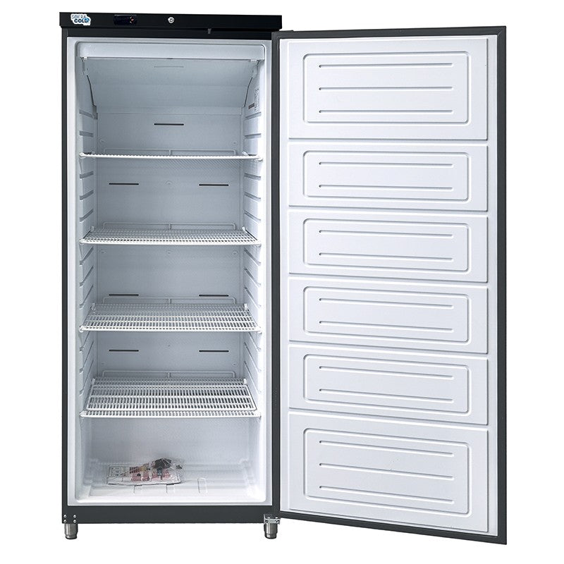 SOFRACOLD - Armoire réfrigérée noire - Porte pleine - Négative - 600 L - AE601NB