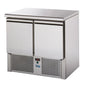 SOFRACOLD - Mini table réfrigérée inox GN 1/1 - Prof. 700 mm - 2 portes - TRM2P-2